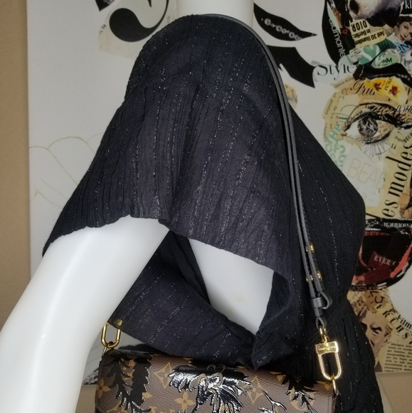 NEW LOUIS VUITTON NEO NOE BLACK NOIR LEATHER STRAP - Picture 7 of 8